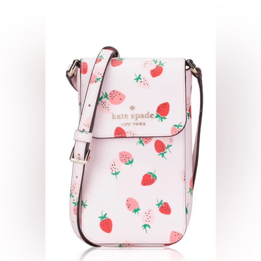 Kate Spade
Staci Wild Strawberries North South Flap Phone Crossbody - Picture 14 of 15